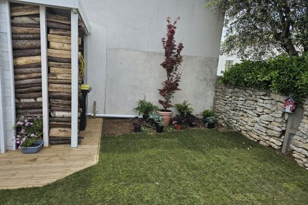 le fond du jardin au nord APRES