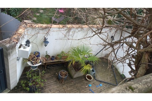 Avant, vue du balcon